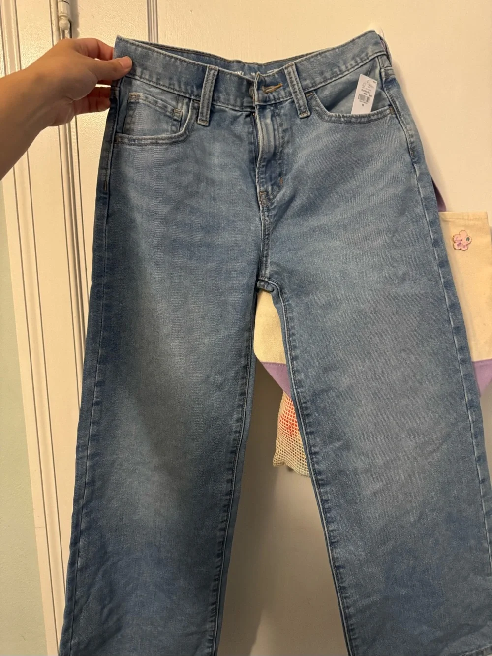 Old Navy Light Blue Kids Straight-Leg Jeans